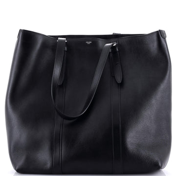 Celine Buckle Cabas Tote Leather