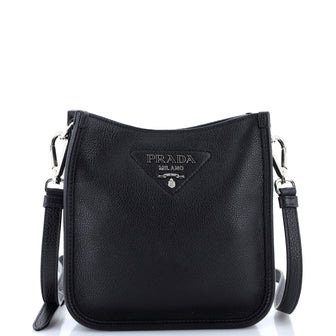 Prada Logo Strap Crossbody Bag Vitello Daino Mini