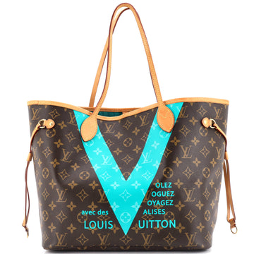 Louis Vuitton Neverfull NM Tote Limited Edition Cities V Monogram Canvas MM