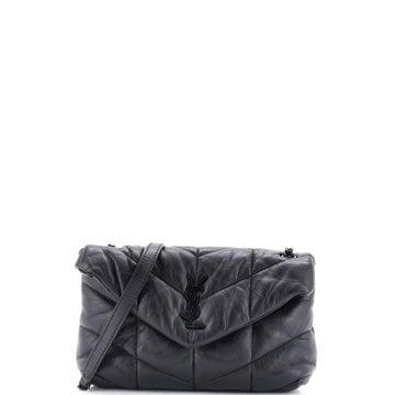 Saint Laurent Loulou Puffer Shoulder Bag Quilted Leather Mini