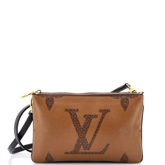 Louis Vuitton Double Zip Pochette Reverse Monogram Giant