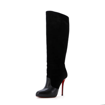 Christian Louboutin Women's Gibster Boots Suede with Leather 100