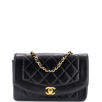 Chanel Vintage Diana Flap Bag Quilted Lambskin Small