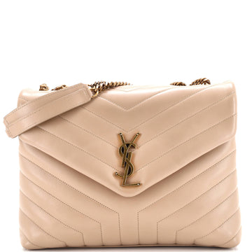 Saint Laurent Loulou Shoulder Bag Matelasse Chevron Leather Medium