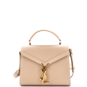 Saint Laurent Cassandra Top Handle Bag Leather Mini