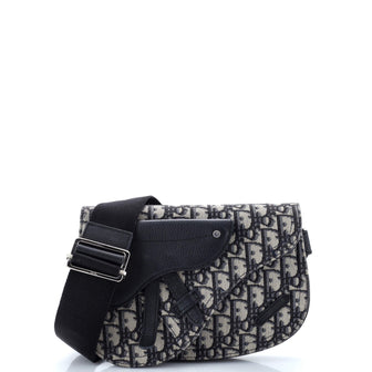 Christian Dior Saddle Messenger Pouch Oblique Canvas