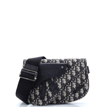 Christian Dior Saddle Messenger Pouch Oblique Canvas