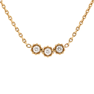Christian Dior Mimirose Necklace 18K Yellow Gold with Diamonds