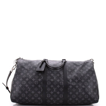Louis Vuitton Keepall Bandouliere Bag Monogram Eclipse Canvas 55