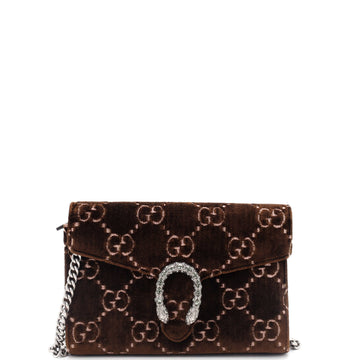 Gucci Dionysus Chain Wallet GG Velvet Small