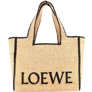 Loewe Paula's Ibiza Logo Tote Raffia Large