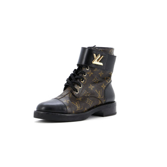 Louis Vuitton Women's Wonderland Flat Ranger Boots Monogram Canvas and Leather