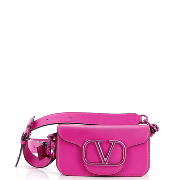 Valentino Garavani VLogo Loco Flap Shoulder Bag Leather Small