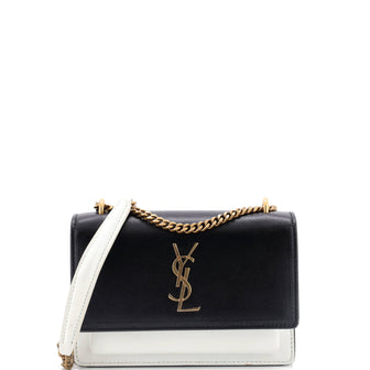 Saint Laurent Sunset Chain Wallet Leather