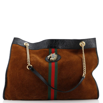 Gucci Rajah Chain Tote Suede XL