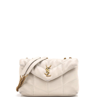 Saint Laurent Loulou Puffer Shoulder Bag Quilted Leather Mini
