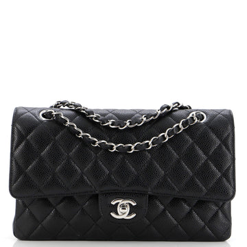 Chanel Classic Double Flap Bag Quilted Caviar Medium
