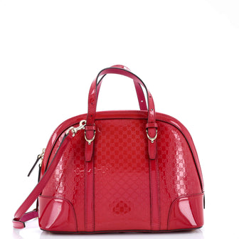Gucci Nice Top Handle Bag Microguccissima Patent Small