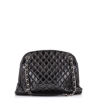Chanel Just Mademoiselle Bag Quilted Glazed Calfskin Medium