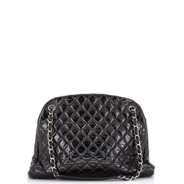 Chanel Just Mademoiselle Bag Quilted Glazed Calfskin Medium