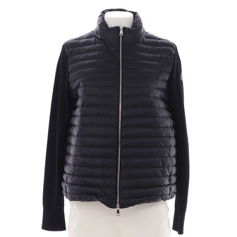 Moncler Women's Grenoble Zip Puffer Jacket Quilted Polyamide with Down and Wool