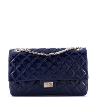 Chanel Reissue 2.55 Flap Bag Quilted Crinkled Patent 226