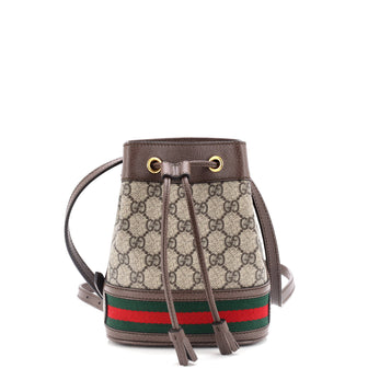 Gucci Ophidia Bucket Bag GG Coated Canvas Mini