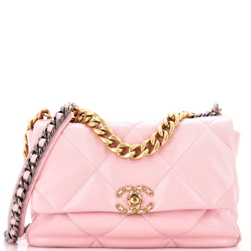 Chanel 19 Flap Bag Quilted Leather Large