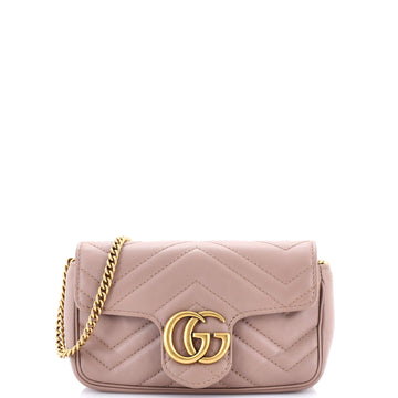 Gucci GG Marmont Flap Bag Matelasse Leather Super Mini