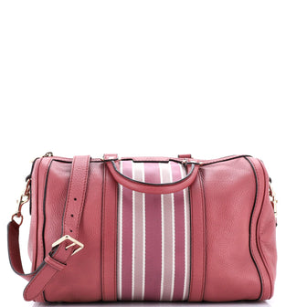 Gucci Vintage Web Boston Bag Leather Medium