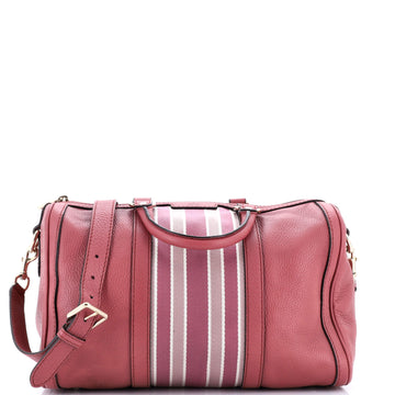Gucci Vintage Web Boston Bag Leather Medium
