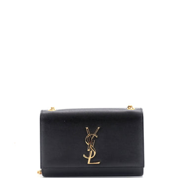 Saint Laurent Classic Monogram Crossbody Bag Grainy Leather Small