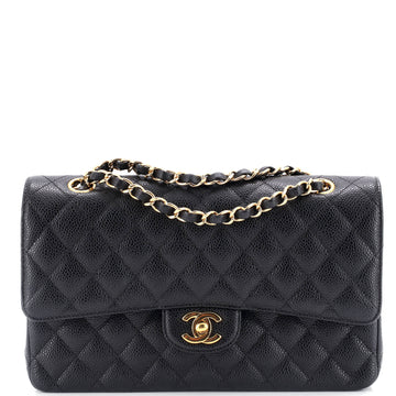 Chanel Classic Double Flap Bag Quilted Caviar Medium