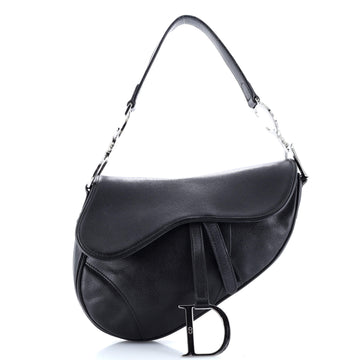 Christian Dior Vintage Saddle Bag Leather Medium
