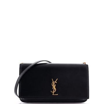 Saint Laurent Classic Monogram Phone Holder Shoulder Bag Leather