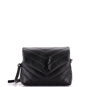 Saint Laurent Loulou Shoulder Bag Matelasse Chevron Leather Toy