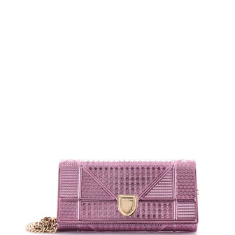 Christian Dior Diorama Croisiere Chain Wallet Cannage Embossed Calfskin