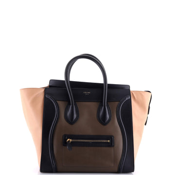 Celine Tricolor Luggage Bag Leather Mini