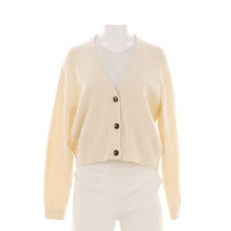 Hermes Women's H Pattern V-Neck Cardigan Wool