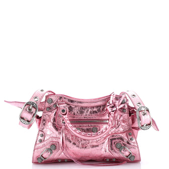Balenciaga Neo Cagole City Bag Leather with Crystals XS