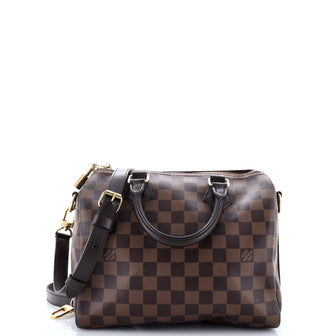 Louis Vuitton Speedy Bandouliere Bag Damier 25