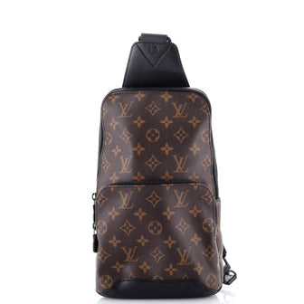 Louis Vuitton Avenue Sling Bag Macassar Monogram Canvas