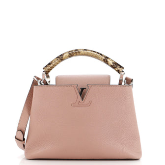 Louis Vuitton Capucines Bag Leather with Python BB