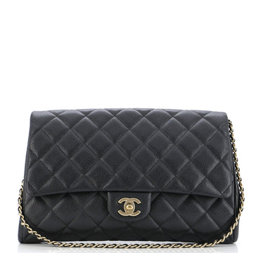 Chanel Clutch with Chain Quilted Caviar