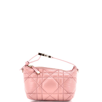 Christian Dior DiorTravel Nomad Pouch Macrocannage Quilt Calfskin Small