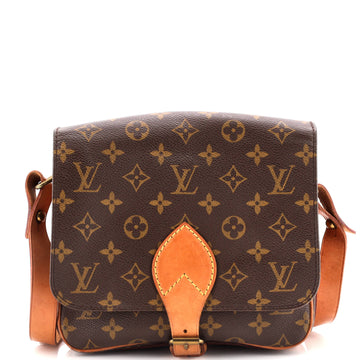 Louis Vuitton Cartouchiere Handbag Monogram Canvas MM