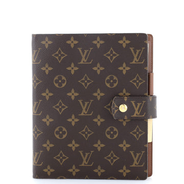 Louis Vuitton Ring Agenda Cover Monogram Canvas GM