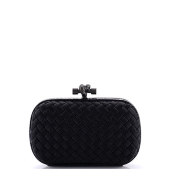 Bottega Veneta Box Knot Clutch Intrecciato Satin Small