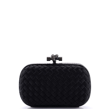Bottega Veneta Box Knot Clutch Intrecciato Satin Small