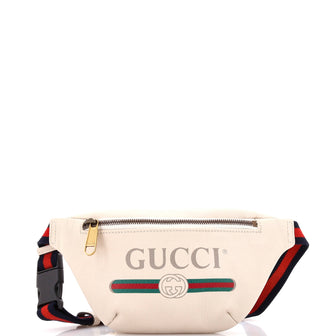 Gucci Logo Belt Bag Printed Leather Small